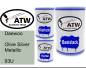 Preview: Daewoo, Olive Silver Metallic, 93U: 500ml Lackdose + 500ml Klarlack + 250ml Härter - Set, von ATW Autoteile West.